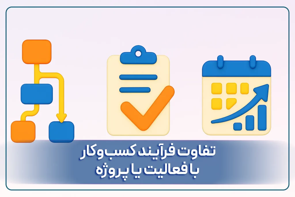 تفاوت فرآیند کسب‌وکار با فعالیت یا پروژه