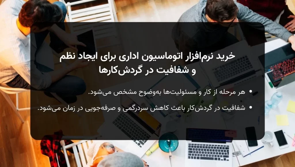 خرید نرم_افزار اتوماسیون اداری برای ایجاد نظم و شفافیت در گردش_کارها