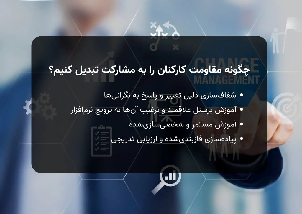 نقشه راه مدیران چگونه مقاومت کارکنان را به مشارکت تبدیل کنیم؟